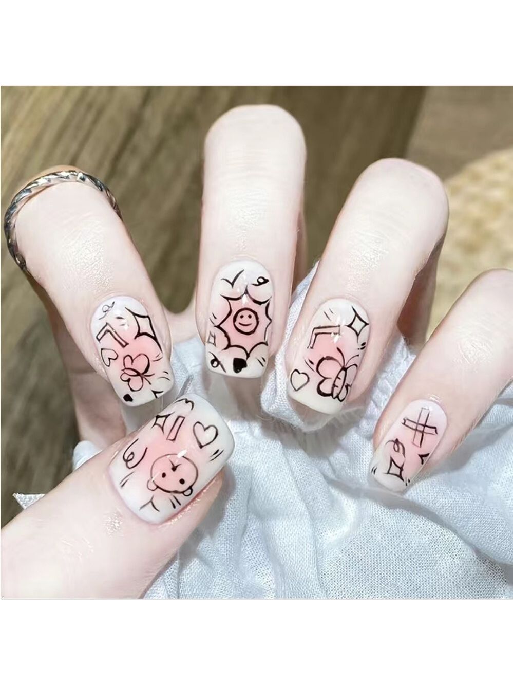 Doodle Bug - Nail Junkie - full artificial nail set